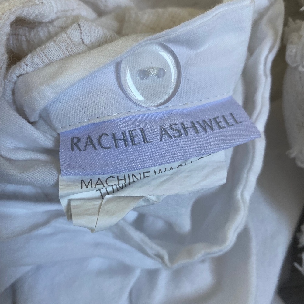 Rachel Ashwell-Cotton Queen Chenille Accent White - Picture 3 of 3